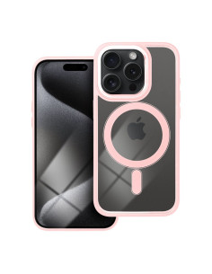 COLOR EDGE MAG COVER compatible avec MagSafe pour IPHONE 15 Pro rose