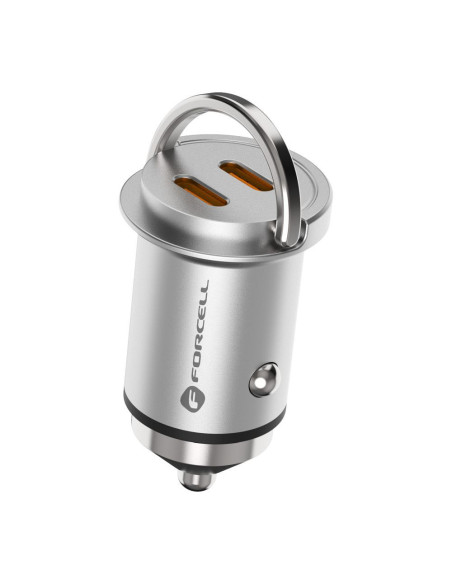 FORCELL F-ENERGY Mini chargeur de voiture 2 x Type C PD30W