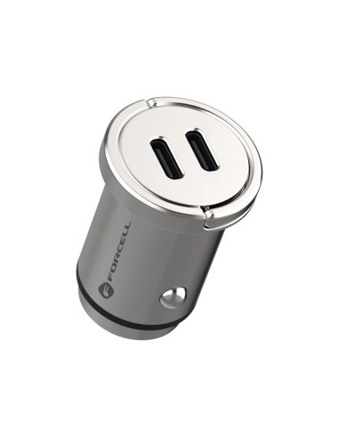 FORCELL F-ENERGY Mini chargeur de voiture 2 x Type C PD30W