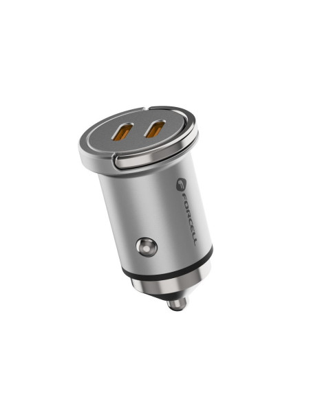 FORCELL F-ENERGY Mini chargeur de voiture 2 x Type C PD30W