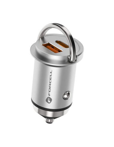 FORCELL F-ENERGY Mini chargeur de voiture Type C PD60W + USB QC3.0