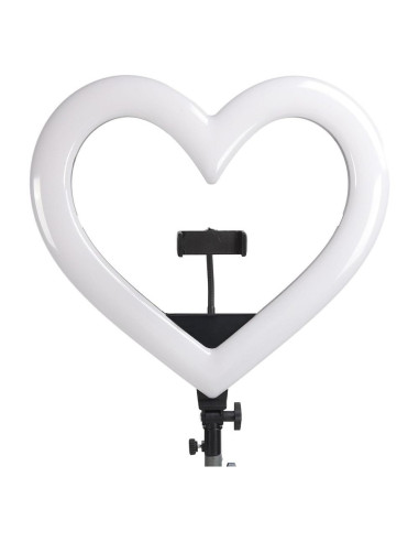 Anneau lumineux LED / Heart Stream RGB 12 pouces FULL COLOR avec support de téléphone + trépied JM33-13