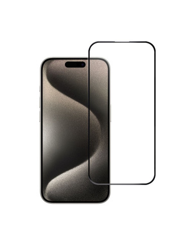 VERRE TREMPE Blue Star 5D- APP IPHO 15 Pro Full Cover (full glue) NOIR