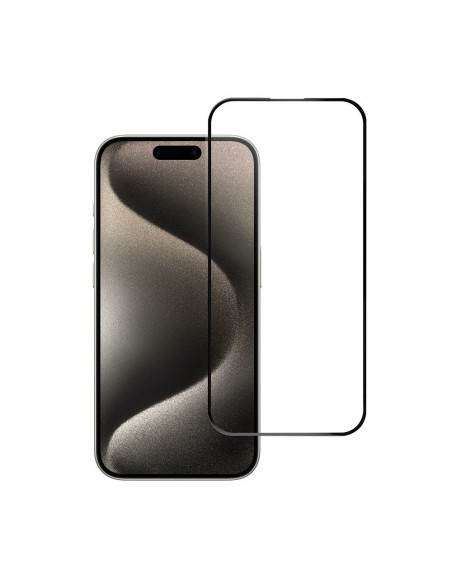VERRE TREMPE Blue Star 5D- APP IPHO 15 Pro Full Cover (full glue) NOIR