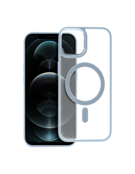 Coque MAG MATTE compatible avec MagSafe pour IPHONE 12 Pro Max bleu