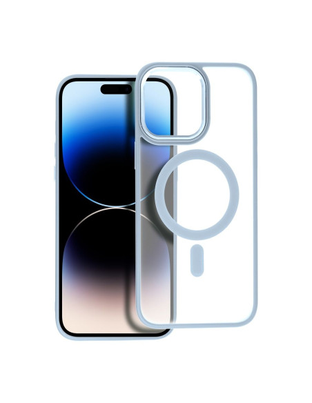 Coque MAG MATTE compatible avec MagSafe pour IPHONE 14 Pro Max bleu