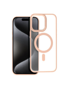 Coque MAG COVER MATTE compatible avec MagSafe pour IPHONE 15 Pro Max rose
