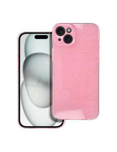 Coque transparente 2mm BLINK pour IPHONE 15 PLUS rose