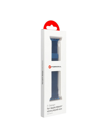 FORCELL F-DESIGN FA03 Bracelet / bande pour Apple Watch 42/44/45/49mm bleu
