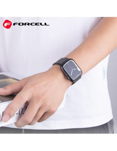 FORCELL F-DESIGN FA03 Bracelet pour APPLE Watch 42 / 44 / 45 / 49 mm argenté 2