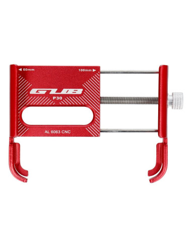 Porte-vélos GUB pour guidon P30 Aluminium rouge