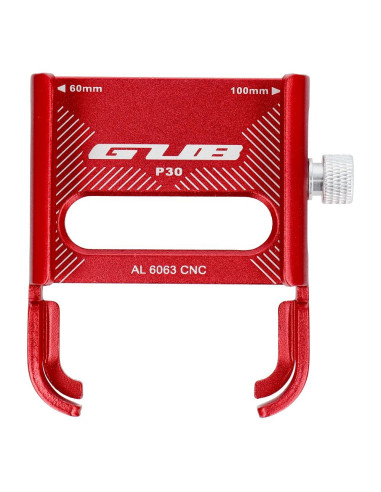 Porte-vélos GUB pour guidon P30 Aluminium rouge