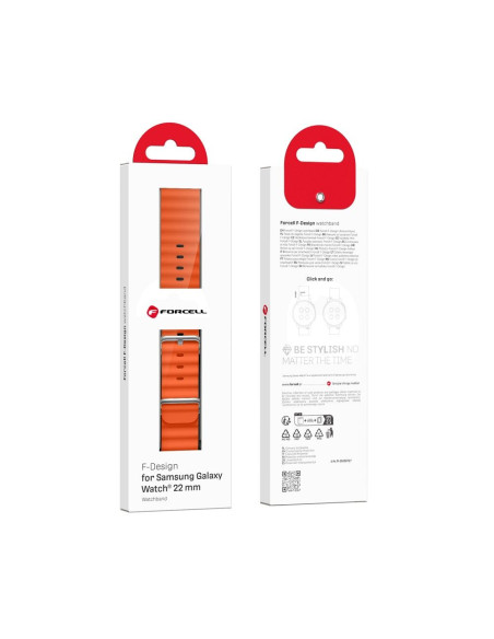 FORCELL F-DESIGN FS01 Bracelet pour Samsung Watch 20mm orange