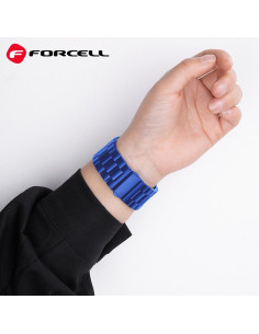 FORCELL F-DESIGN FA10 Bracelet pour Apple Watch 38/40/41mm bleu 2