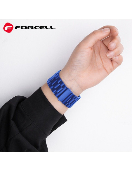 FORCELL F-DESIGN FA10 Bracelet pour Apple Watch 38/40/41mm bleu
