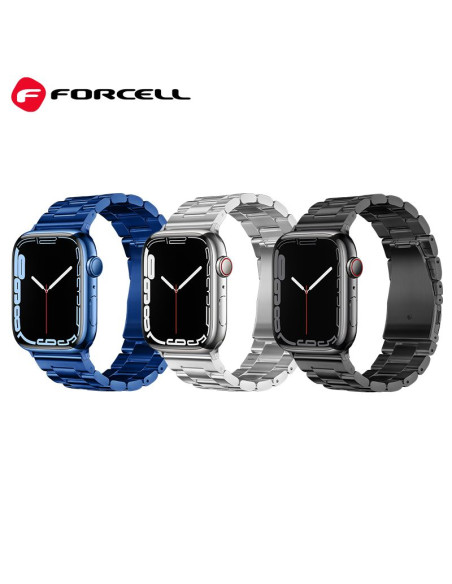 FORCELL F-DESIGN FA10 Bracelet pour Apple Watch 42/44/45/49mm argenté