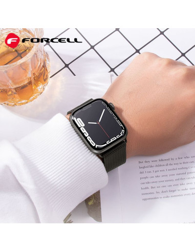 FORCELL F-DESIGN FA03 Bracelet pour Apple Watch 42/44/45/49mm vert