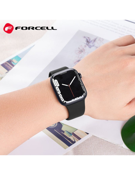 FORCELL F-DESIGN FA01 Bracelet pour APPLE Watch 38 / 40 / 41 mm noir