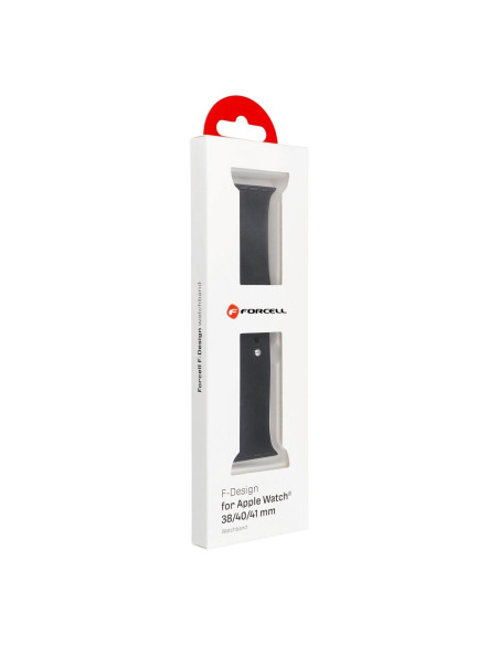 FORCELL F-DESIGN FA01 Bracelet pour APPLE Watch 38 / 40 / 41 mm noir