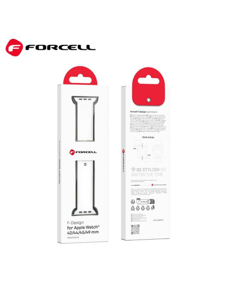 FORCELL F-DESIGN FA01 Bracelet pour APPLE Watch 38 / 40 / 41 mm blanc