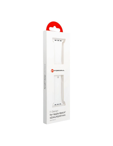 FORCELL F-DESIGN FA01 Bracelet pour APPLE Watch 42 / 44 / 45 / 49 mm blanc