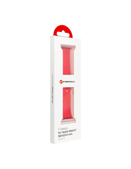FORCELL F-DESIGN FA01 Bracelet pour APPLE Watch 38 / 40 / 41 mm rouge