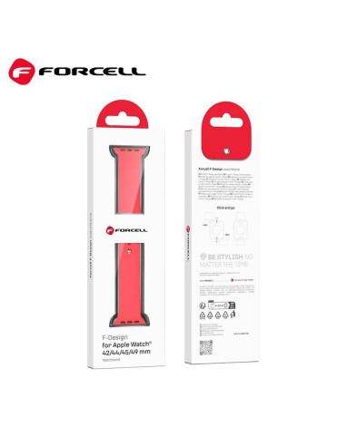FORCELL F-DESIGN FA01 Bracelet pour APPLE Watch 38 / 40 / 41 mm rouge