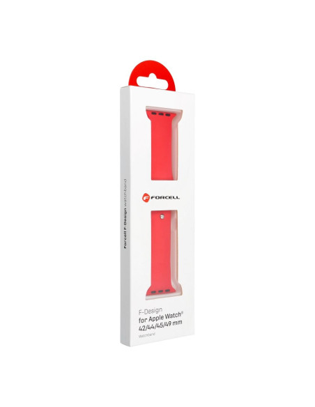 FORCELL F-DESIGN FA01 Bracelet pour APPLE Watch 42 / 44 / 45 / 49 mm rouge