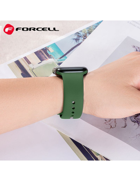 FORCELL F-DESIGN FA01 Bracelet pour APPLE Watch 42 / 44 / 45 / 49 mm vert