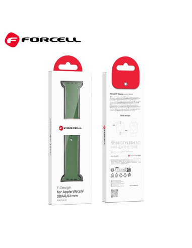 FORCELL F-DESIGN FA01 Bracelet pour APPLE Watch 42 / 44 / 45 / 49 mm vert