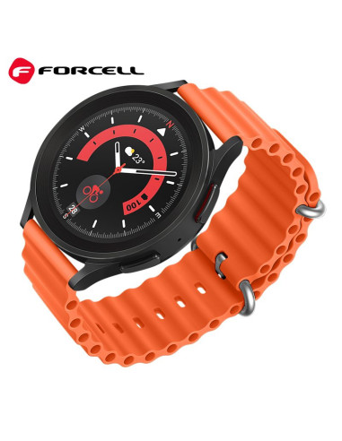 FORCELL Bracelet F-DESIGN FS01 pour SAMSUNG Watch 22 mm orange