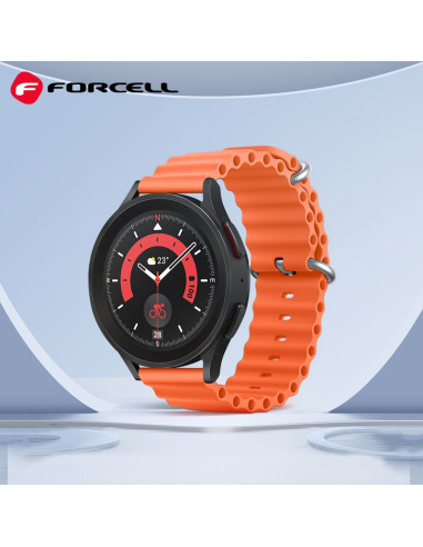 FORCELL Bracelet F-DESIGN FS01 pour SAMSUNG Watch 22 mm orange