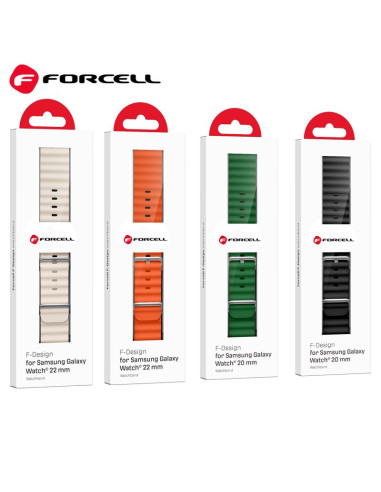 FORCELL F-DESIGN FS01 strap for SAMSUNG Watch 22 mm green