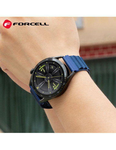 FORCELL F-DESIGN FS05 Bracelet pour Samsung Watch 20mm bleu marine