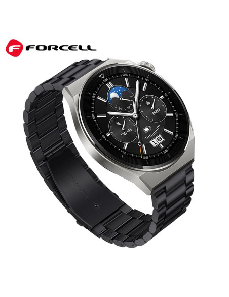 FORCELL Bracelet F-DESIGN FS06 pour SAMSUNG Watch 20 mm noir
