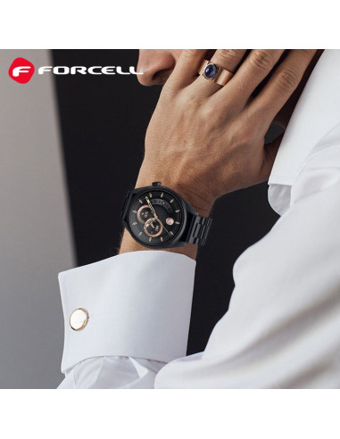 FORCELL Bracelet F-DESIGN FS06 pour SAMSUNG Watch 20 mm noir