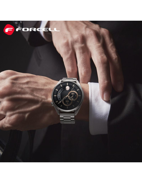 FORCELL Bracelet F-DESIGN FS06 pour SAMSUNG Watch 20 mm argenté
