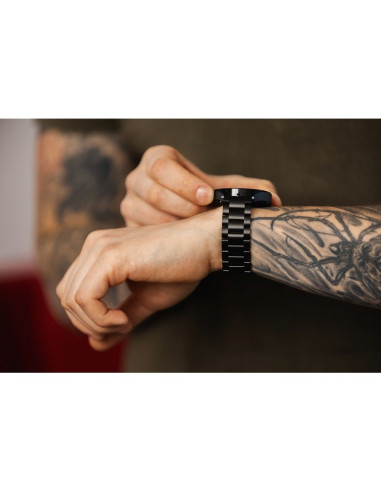 FORCELL Bracelet F-DESIGN FS06 pour SAMSUNG Watch 20 mm argenté