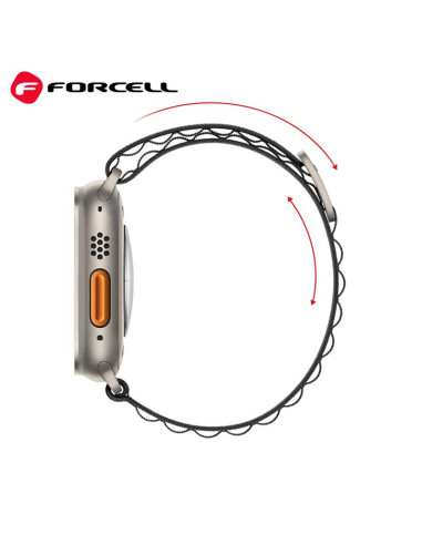 FORCELL F-DESIGN FA13 Bracelet pour Apple Watch 38/40/41mm noir