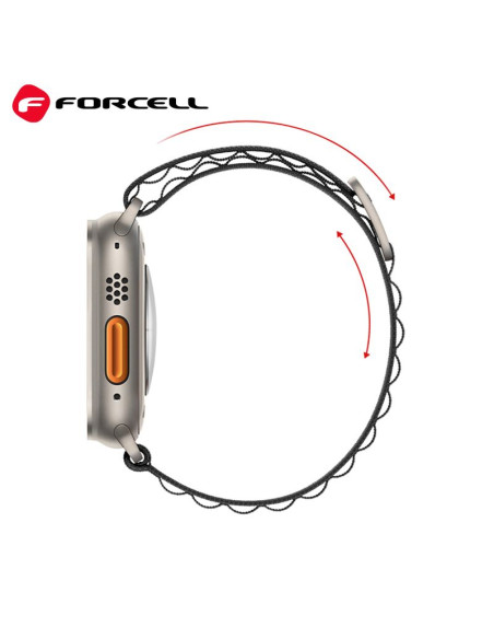 FORCELL F-DESIGN FA13 Bracelet pour Apple Watch 38/40/41mm noir