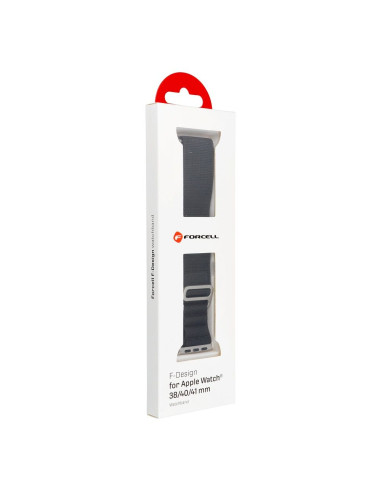 FORCELL F-DESIGN FA13 Bracelet pour Apple Watch 38/40/41mm noir