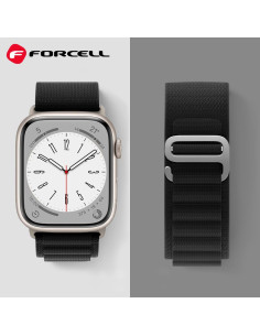FORCELL Bracelet F-DESIGN FA13 pour APPLE Watch 42 / 44 / 45 / 49 mm noir 2