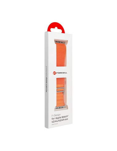 FORCELL F-DESIGN FA13 Bracelet pour Apple Watch 42/44/45/49mm orange