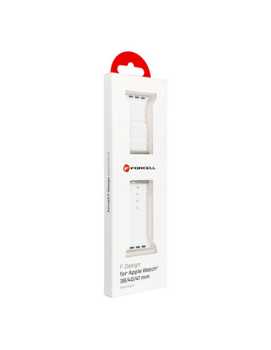FORCELL F-DESIGN FA12 Bracelet pour Apple Watch 38/40/41mm blanc