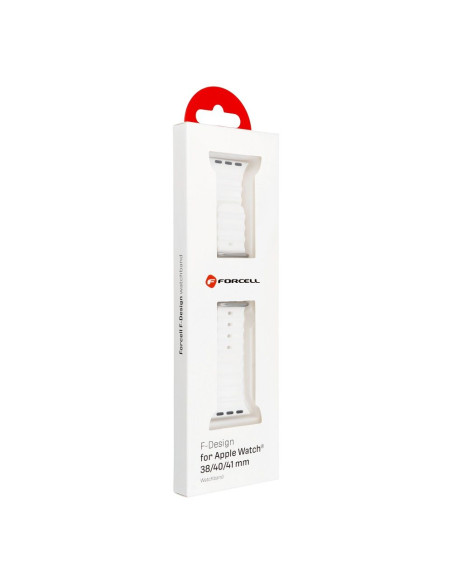 FORCELL F-DESIGN FA12 Bracelet pour Apple Watch 38/40/41mm blanc
