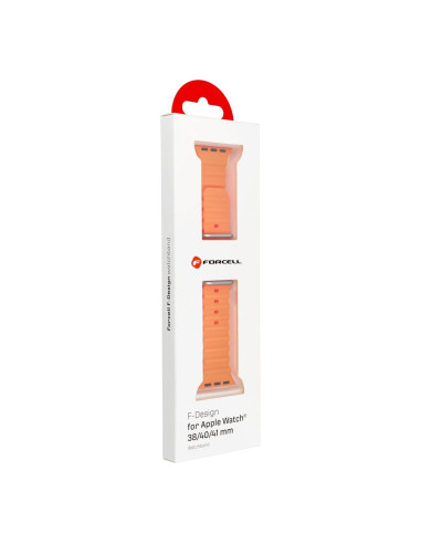 FORCELL F-DESIGN FA12 Bracelet pour Apple Watch 38/40/41mm orange