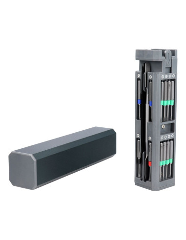 Jeu de tournevis de précision/de service, embouts 30in1 aluminium