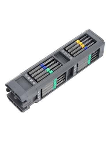Jeu de tournevis de précision/de service, embouts 30in1 aluminium