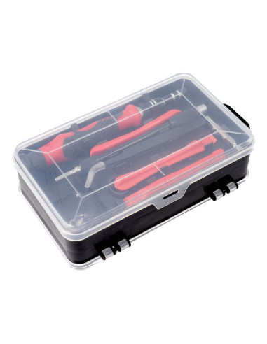 Jeu de tournevis de précision/de service, embouts 115in1 métal rouge
