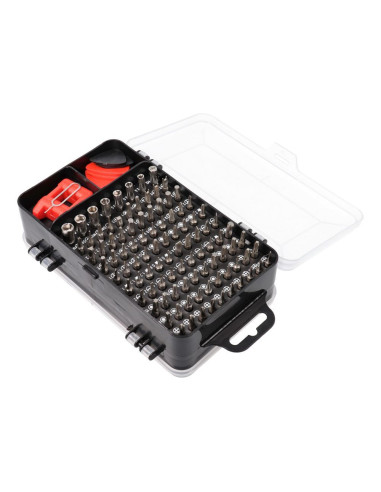 Jeu de tournevis de précision/de service, embouts 115in1 métal rouge